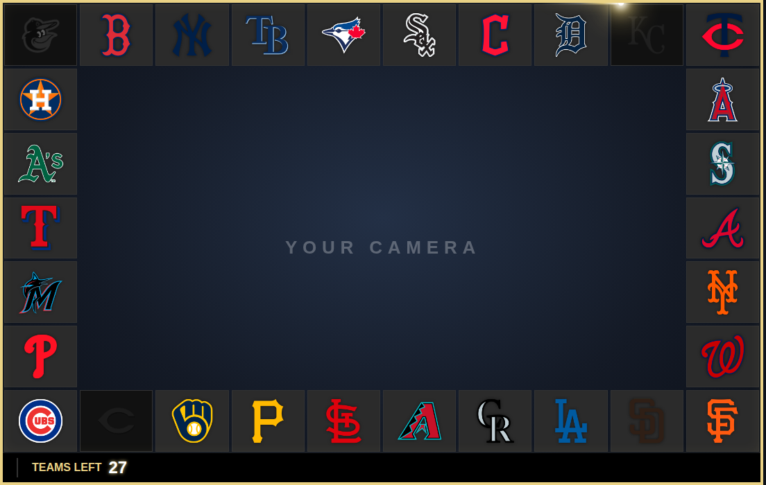 Full Ring — thirty teams framing the camera cutout