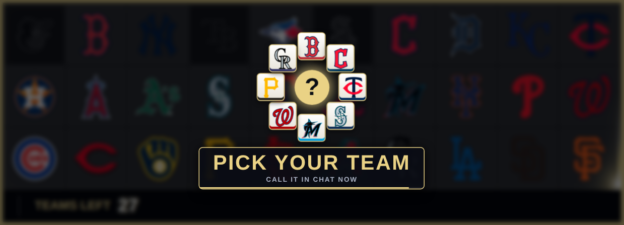 Pick Your Team — a roulette of the board's own open teams