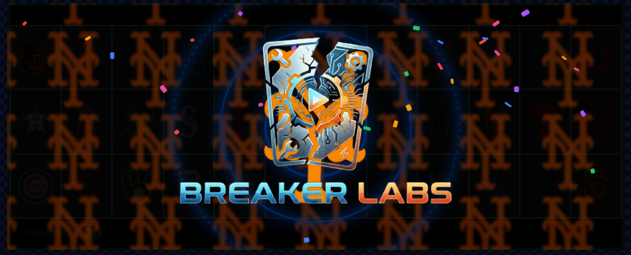 Portal with Mets, confetti, and custom logo